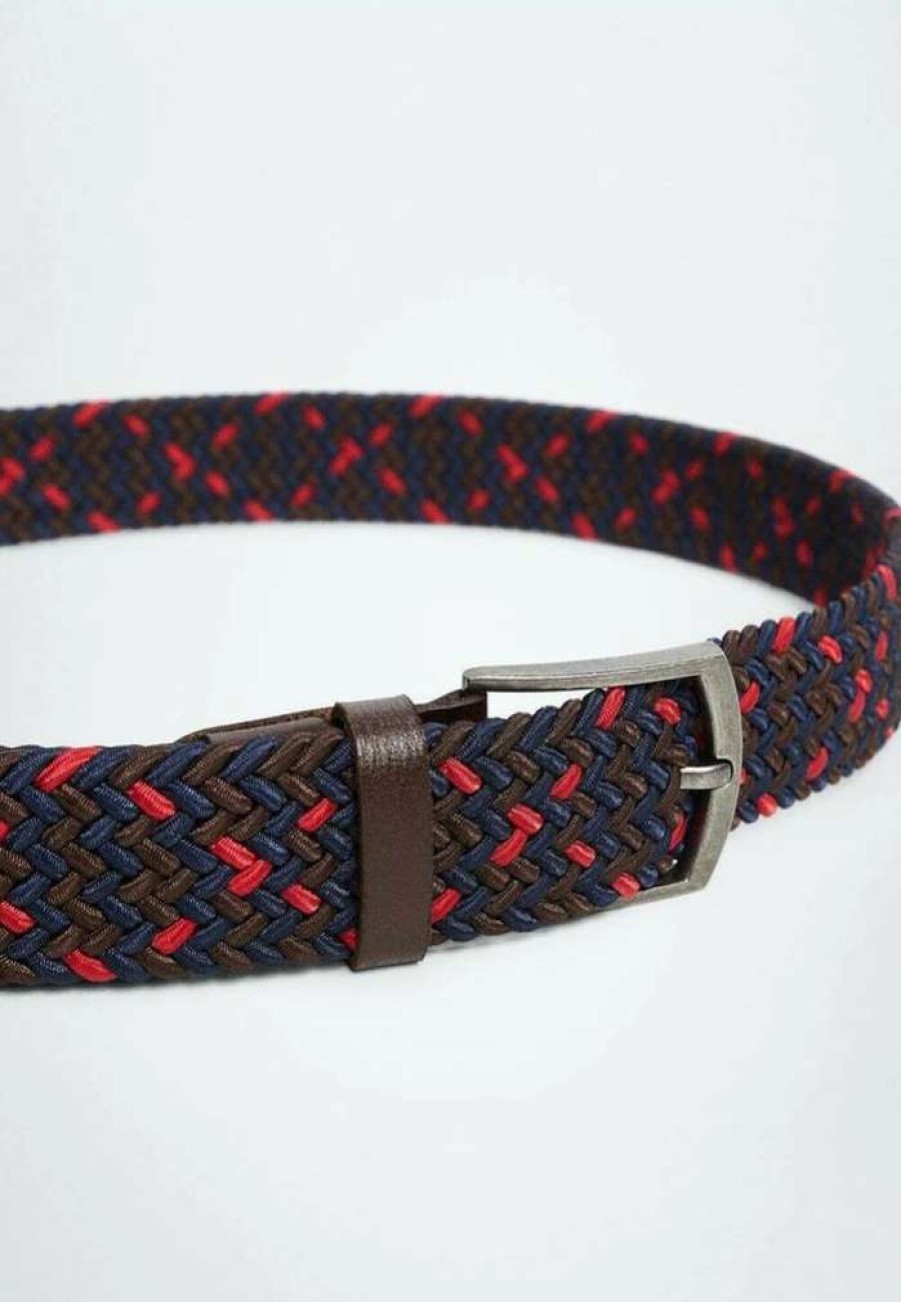 Accessoires * | Mango Colors Braided Belt Rot