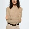 Clothing * | Mango Pretty Jumper Marron Moyen