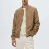 Clothing * | Mango Bomber Jacket Sandfarben