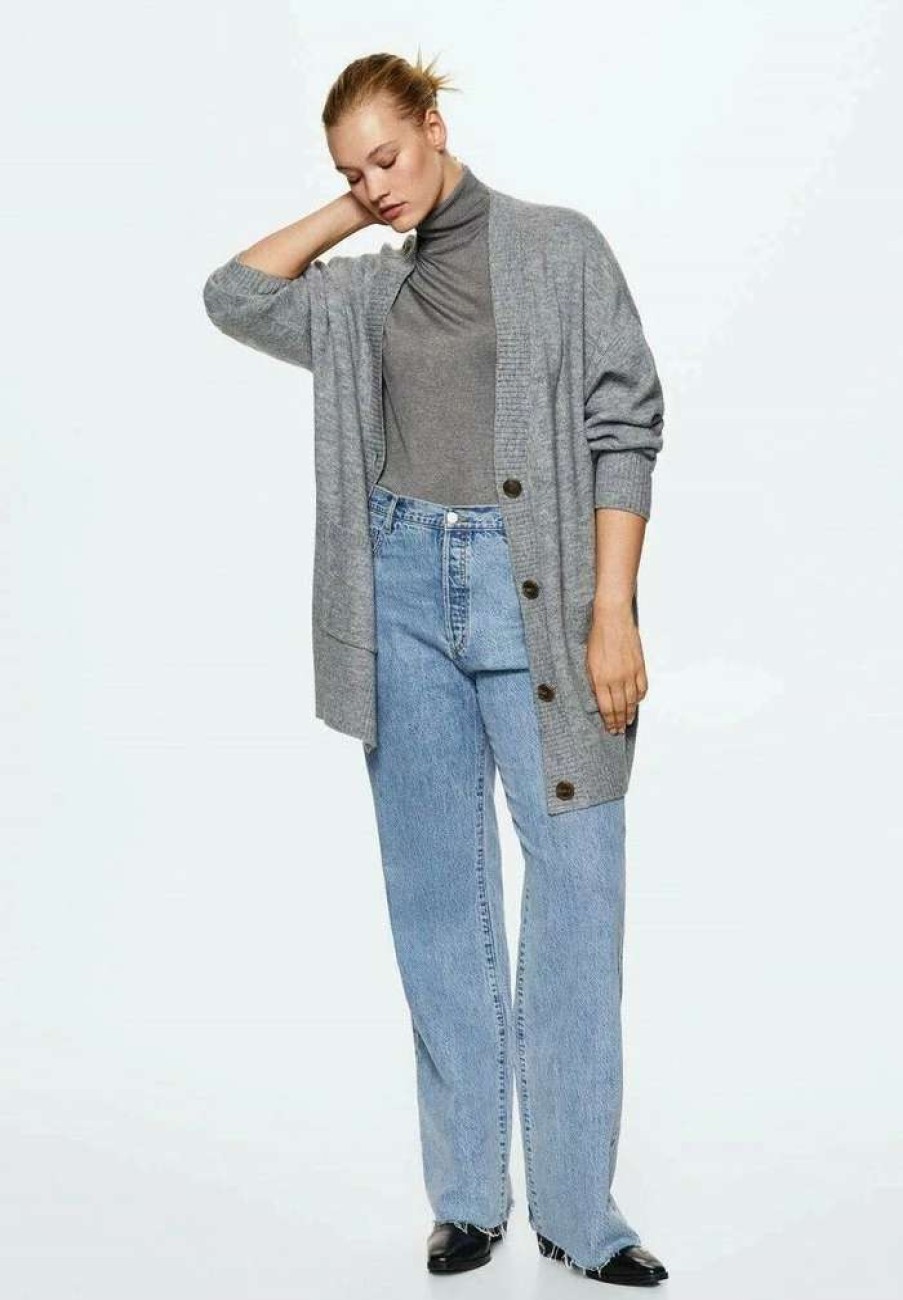 Clothing * | Mango Cardigan Grey