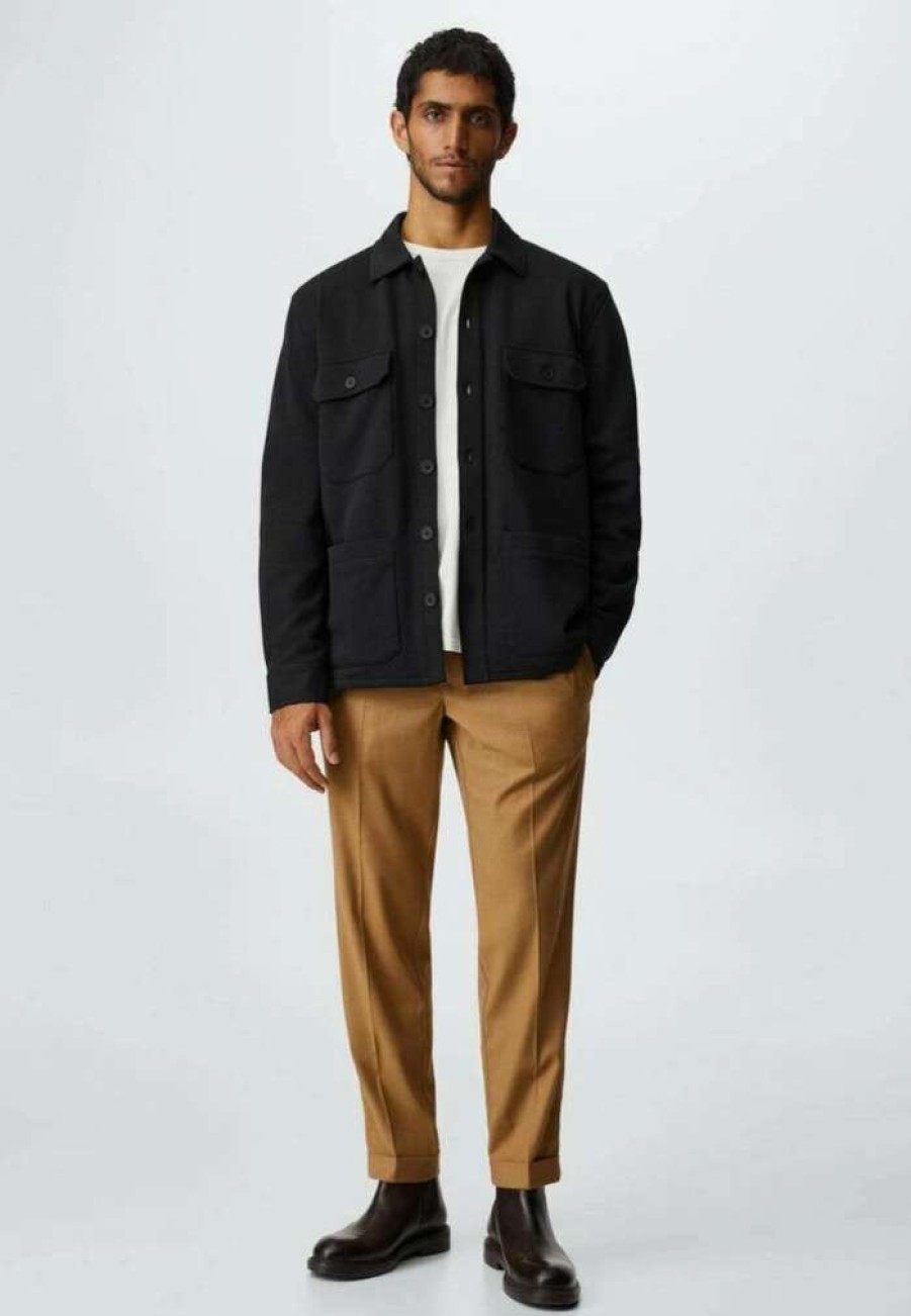 Clothing * | Mango Light Jacket Svart