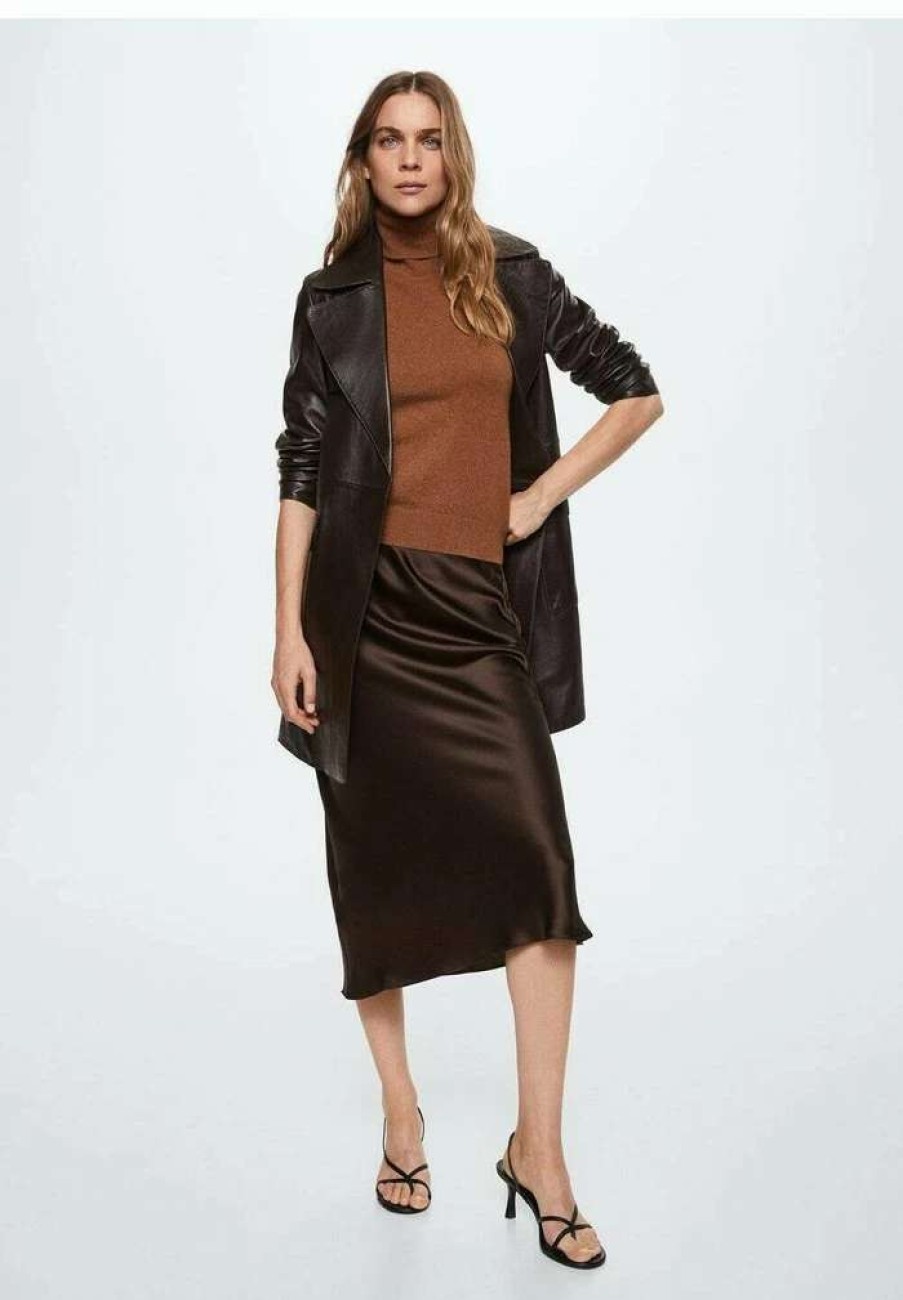 Clothing * | Mango Mia A-Line Skirt Schokolade