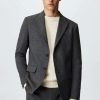 Clothing * | Mango Paris Blazer Jacket Grau