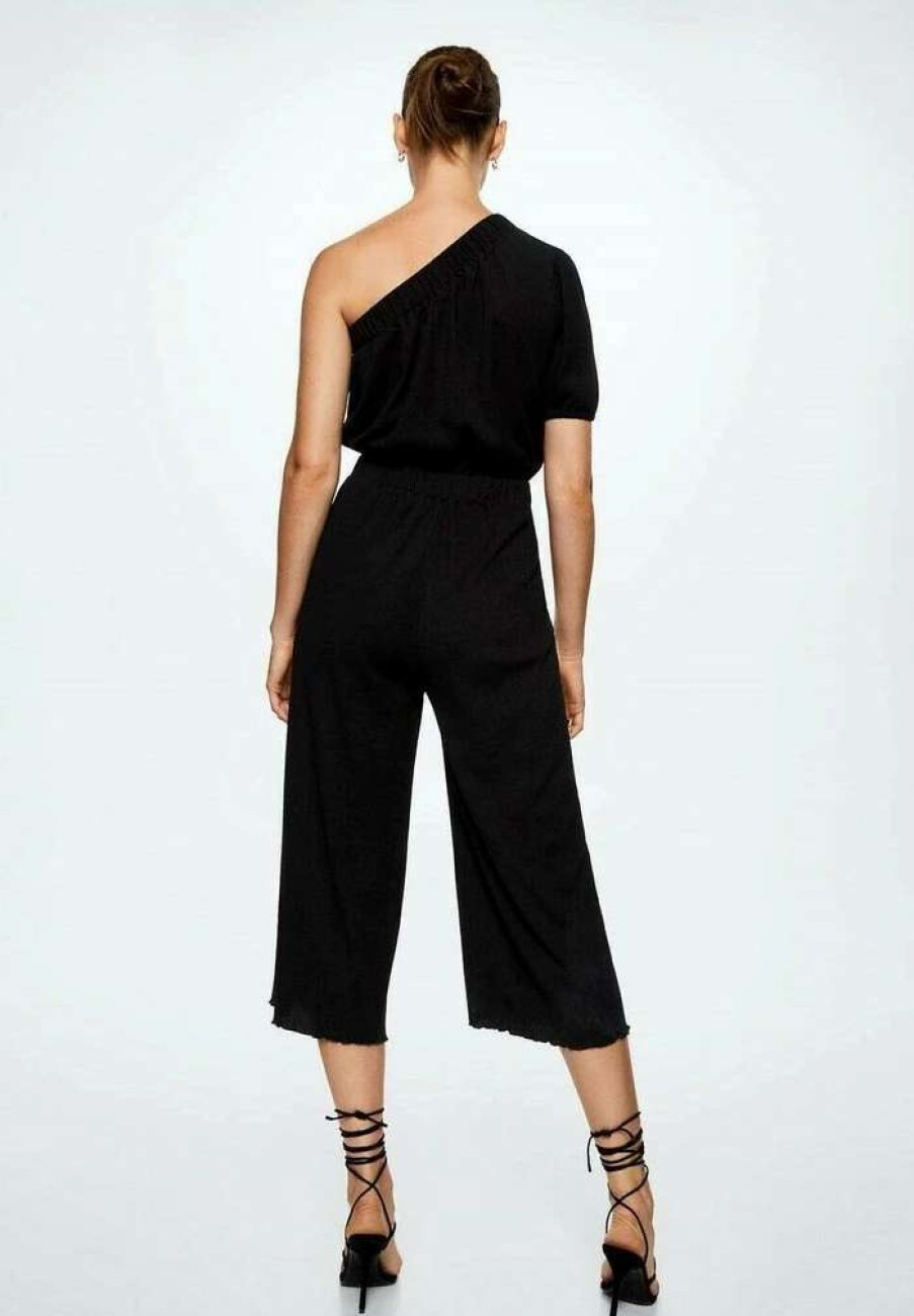 Clothing * | Mango Jumpsuit Schwarz