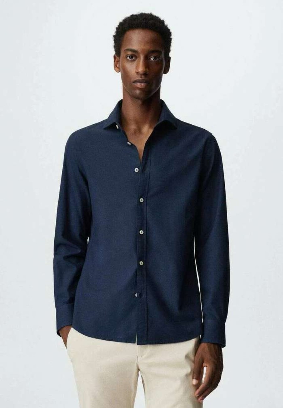 Clothing * | Mango Oxfi-I Formal Shirt Navy