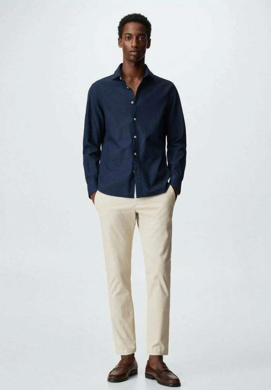 Clothing * | Mango Oxfi-I Formal Shirt Navy