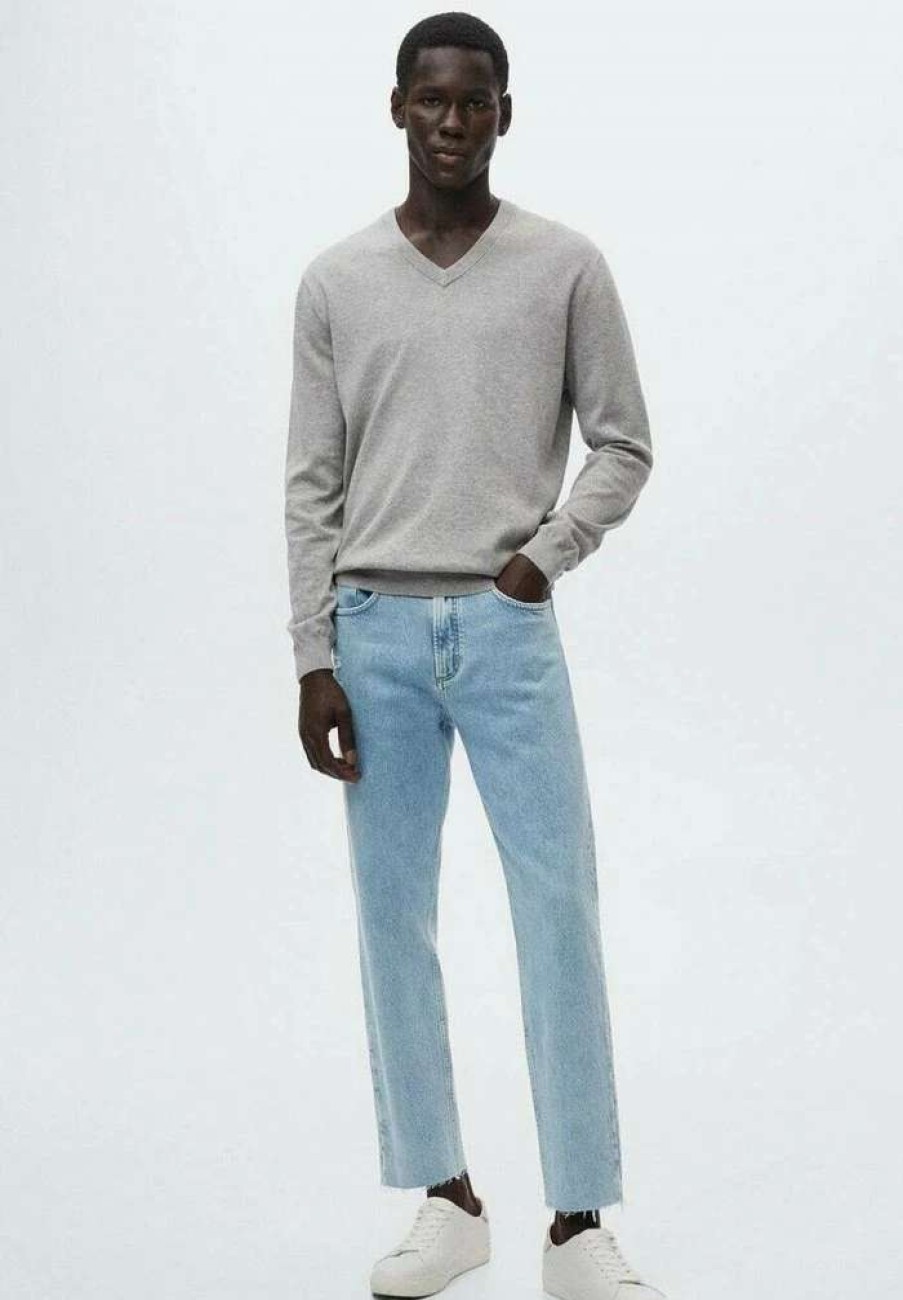 Clothing * | Mango Ben Jeans Tapered Fit Bleu Clair