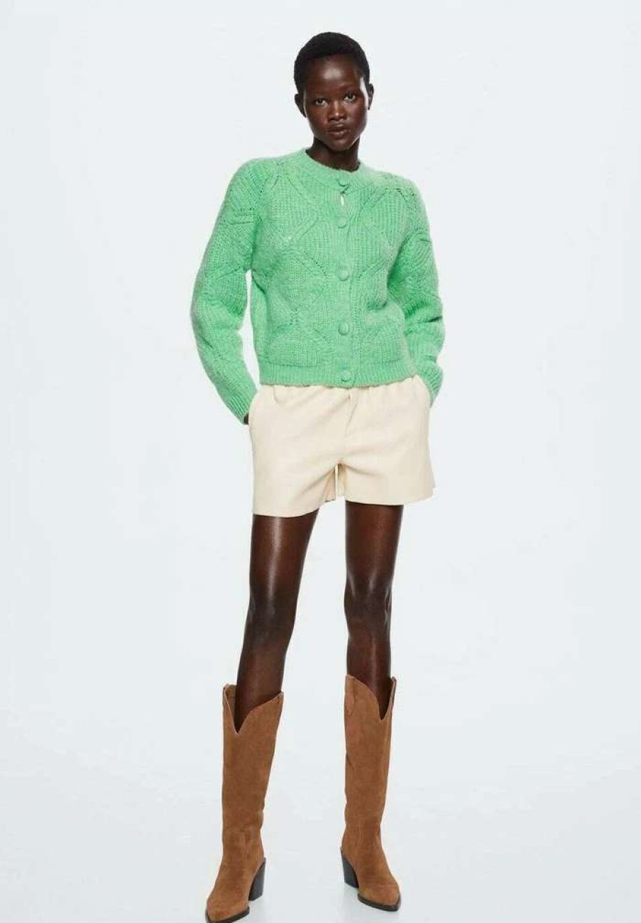 Clothing * | Mango Bolivia Cardigan Green