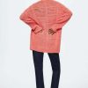 Clothing * | Mango Bush Cardigan Coral Red