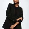 Clothing * | Mango Greta Blazer Schwarz