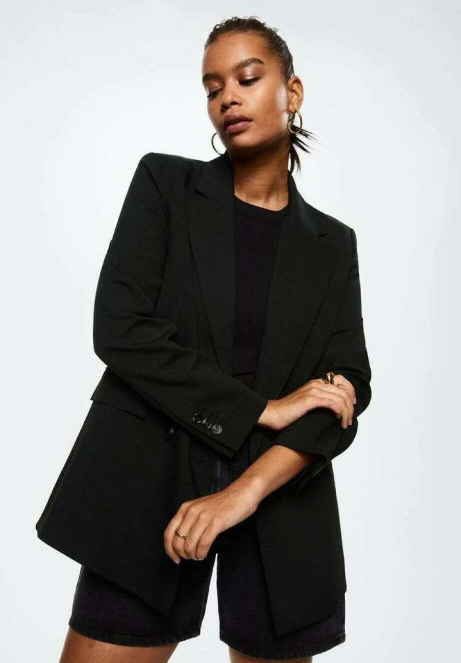 Clothing * | Mango Greta Blazer Schwarz