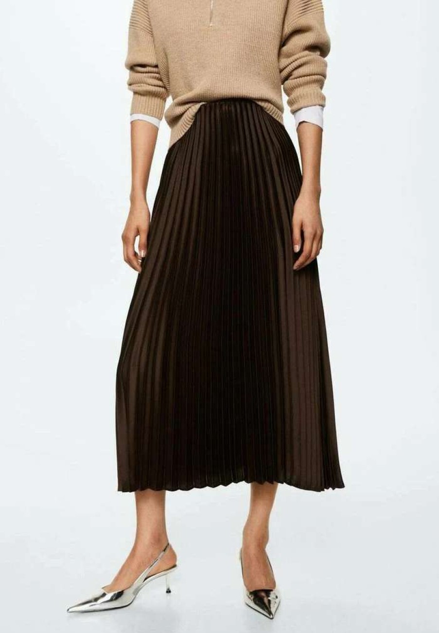 Clothing * | Mango A-Line Skirt Bruin