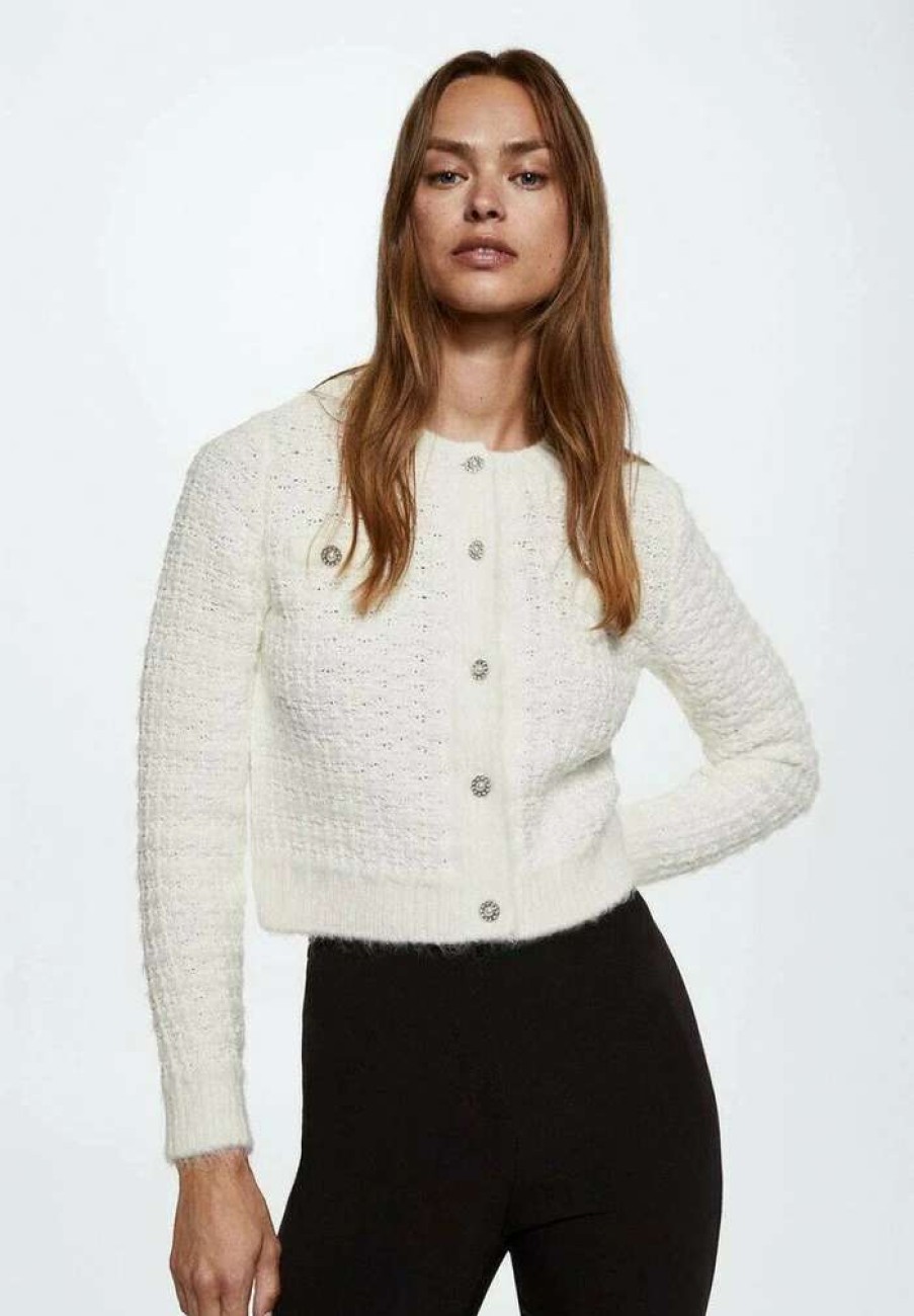 Clothing * | Mango Snowy Cardigan Blanc Casse