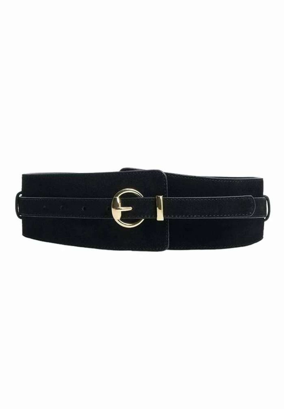 Accessoires * | Mango Amelia Waist Belt Black