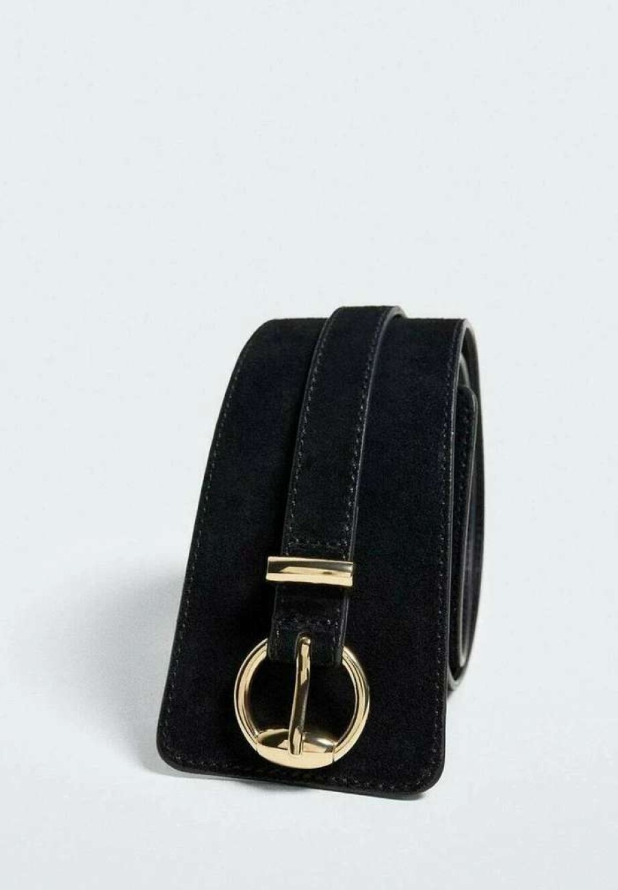 Accessoires * | Mango Amelia Waist Belt Black