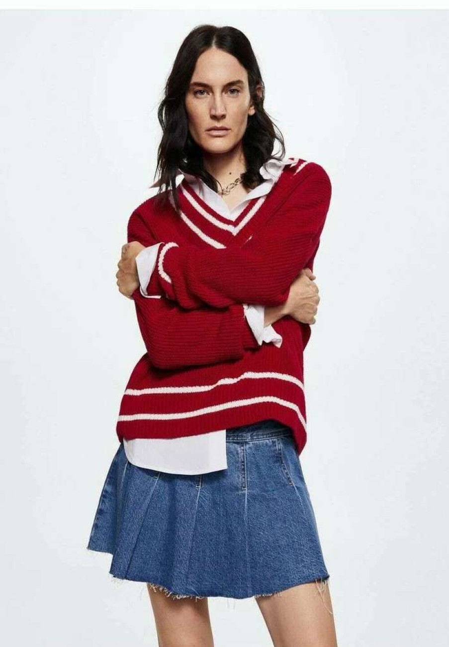 Clothing * | Mango College Jumper Red