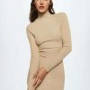 Clothing * | Mango Goletas Jumper Dress Sable