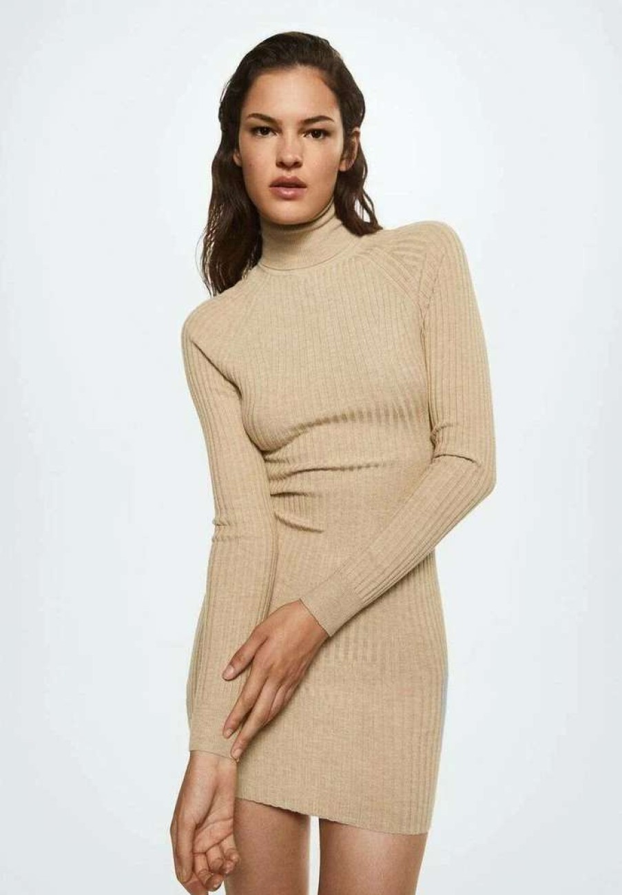 Clothing * | Mango Goletas Jumper Dress Sable