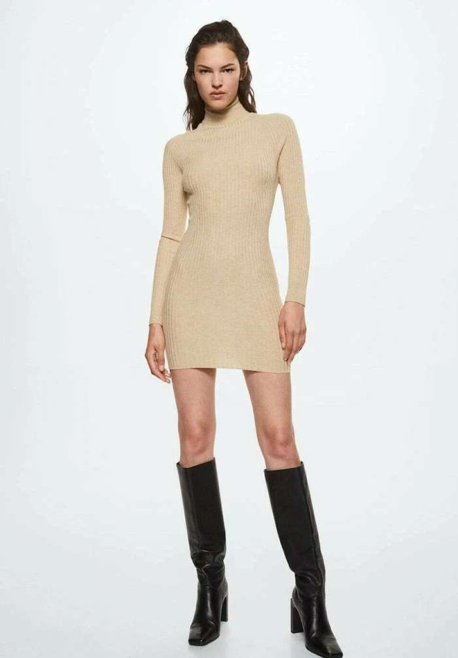 Clothing * | Mango Goletas Jumper Dress Sable