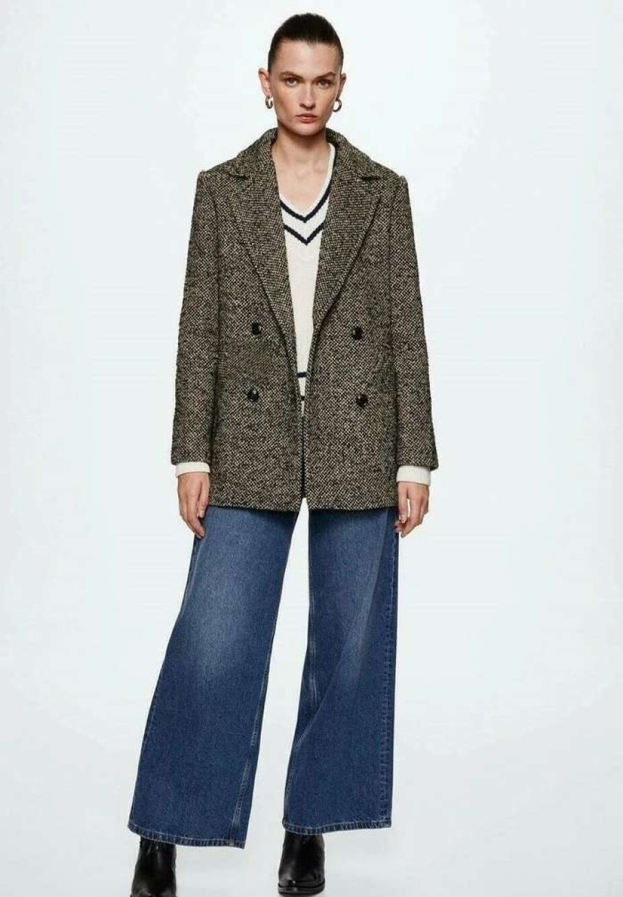 Clothing * | Mango Schiffer Short Coat Braun