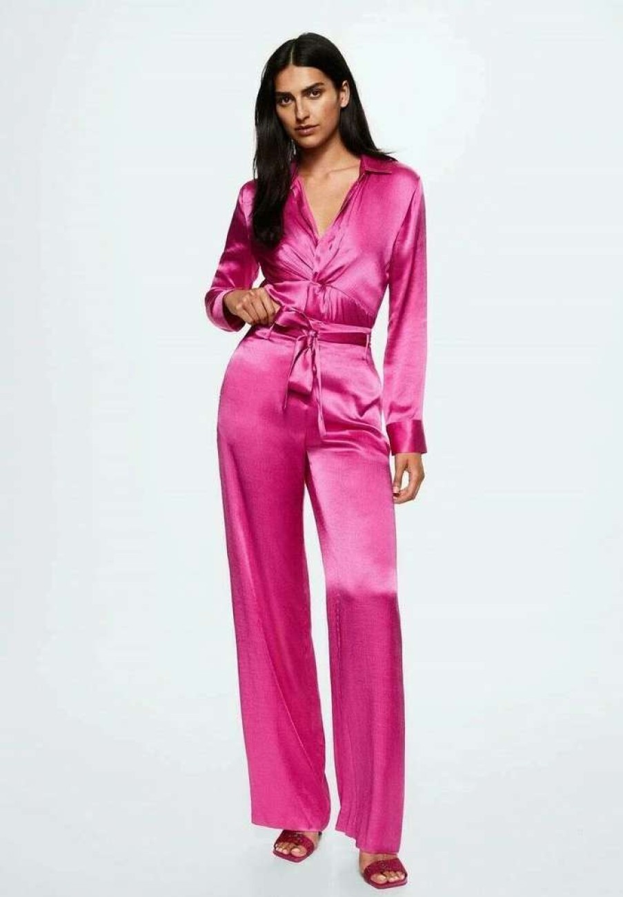 Clothing * | Mango Mati A Trousers Fuchsia