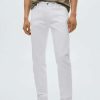 Clothing * | Mango Jan Slim Fit Jeans Blanc