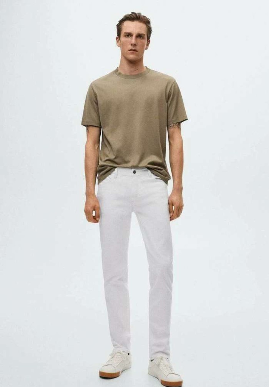 Clothing * | Mango Jan Slim Fit Jeans Blanc