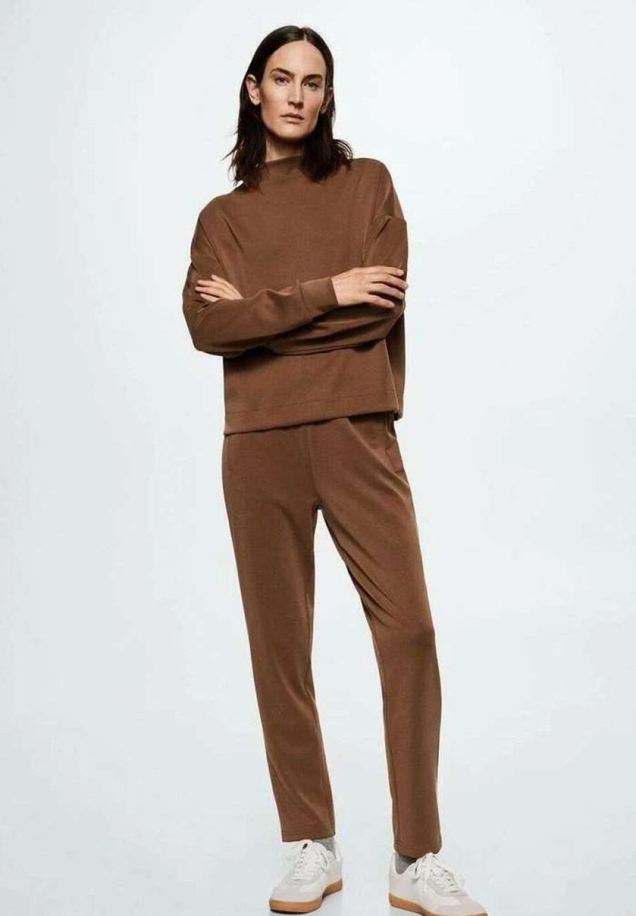 Clothing * | Mango Neo Tracksuit Bottoms Marron