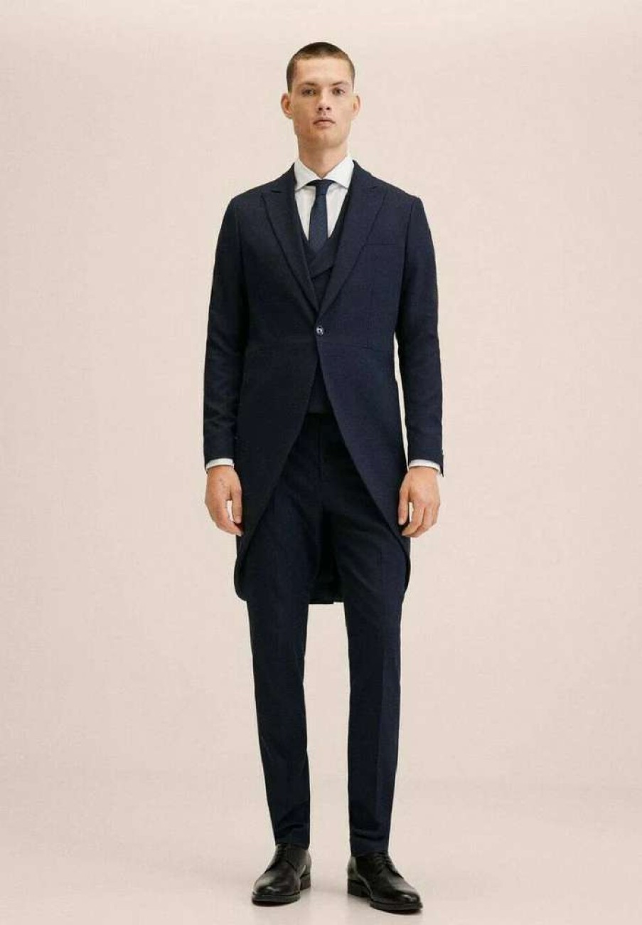 Clothing * | Mango Rivera Suit Jacket Bleu Marine Fonce