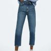 Clothing * | Mango Cris Relaxed Fit Jeans Bleu Fonce