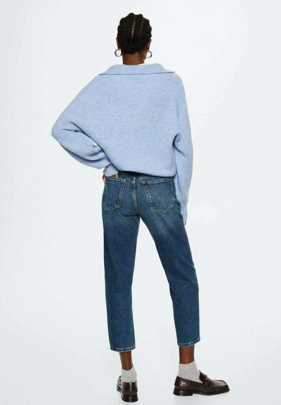 Clothing * | Mango Cris Relaxed Fit Jeans Bleu Fonce