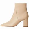 Shoe * | Mango Classic Ankle Boots Ecru