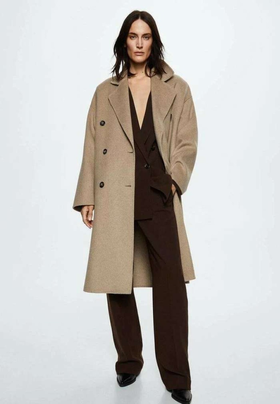 Clothing * | Mango Picarol Classic Coat Beige