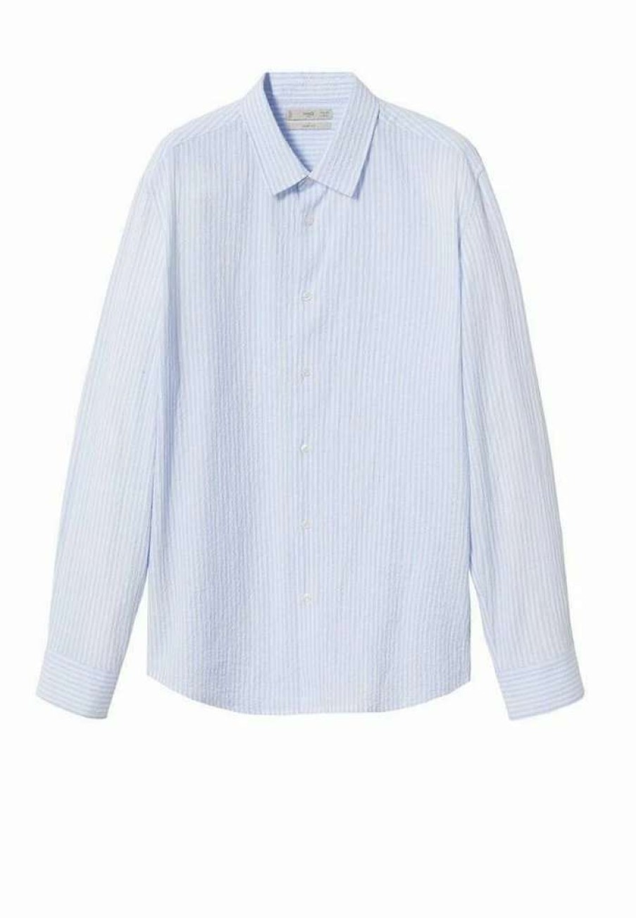 Clothing * | Mango Parata Shirt Sky Blue