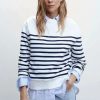 Clothing * | Mango Frenchi Sweatshirt Off White