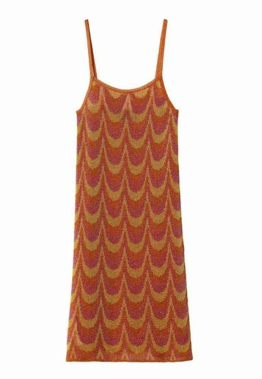 Clothing * | Mango Hawai Day Dress Oranje