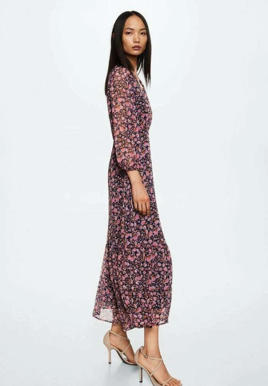 Clothing * | Mango Lesly Maxi Dress Bla