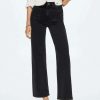 Clothing * | Mango Flared Jeans Black Denim