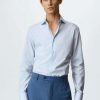 Clothing * | Mango Venice Formal Shirt Blekitny