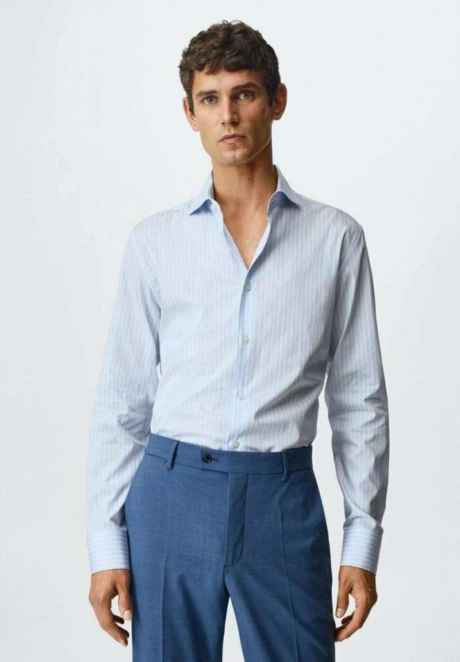 Clothing * | Mango Venice Formal Shirt Blekitny