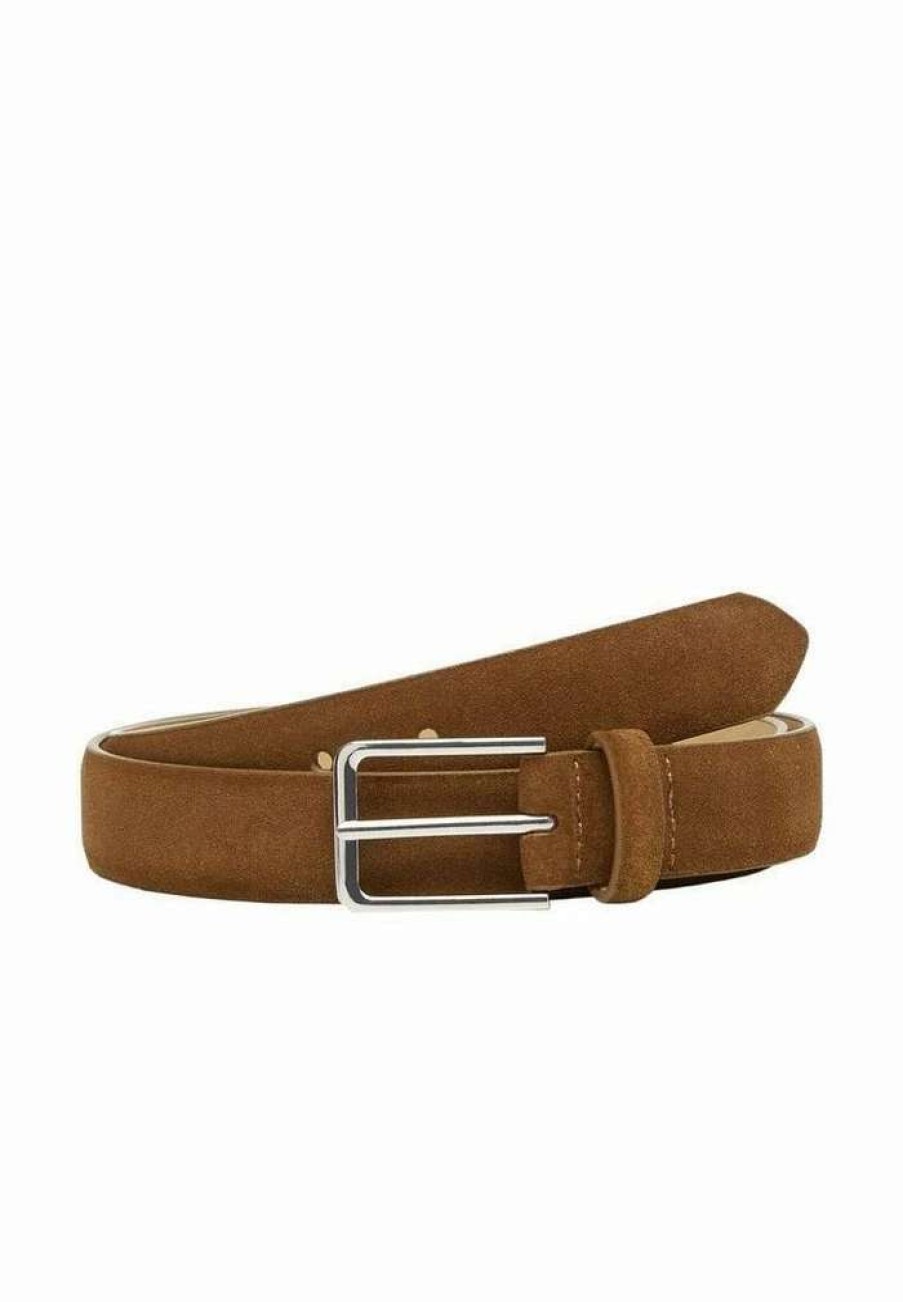 Accessoires * | Mango Belt Business Marron