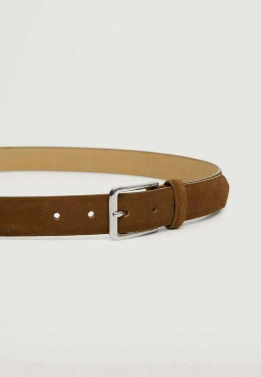 Accessoires * | Mango Belt Business Marron