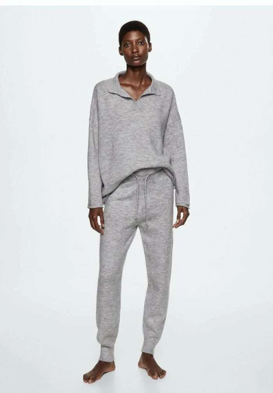 Clothing * | Mango Polo Tracksuit Bottoms Lichtgrijs