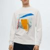 Clothing * | Mango Seny Sweatshirt Gebroken Wit