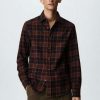 Clothing * | Mango Biniali Shirt Bordeaux