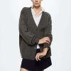 Clothing * | Mango Classy Cardigan Gris Medio Vigore