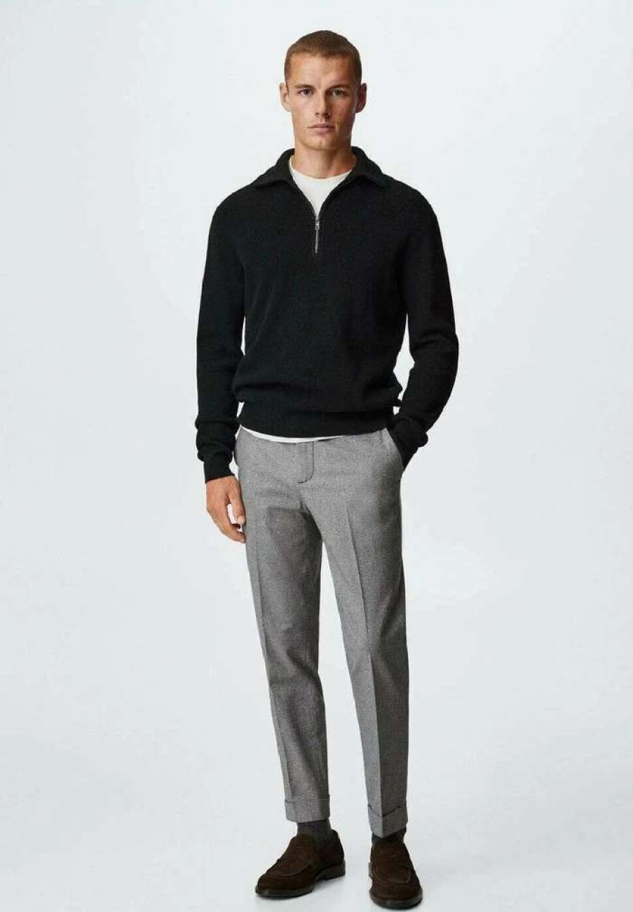 Clothing * | Mango Citron Chinos Black