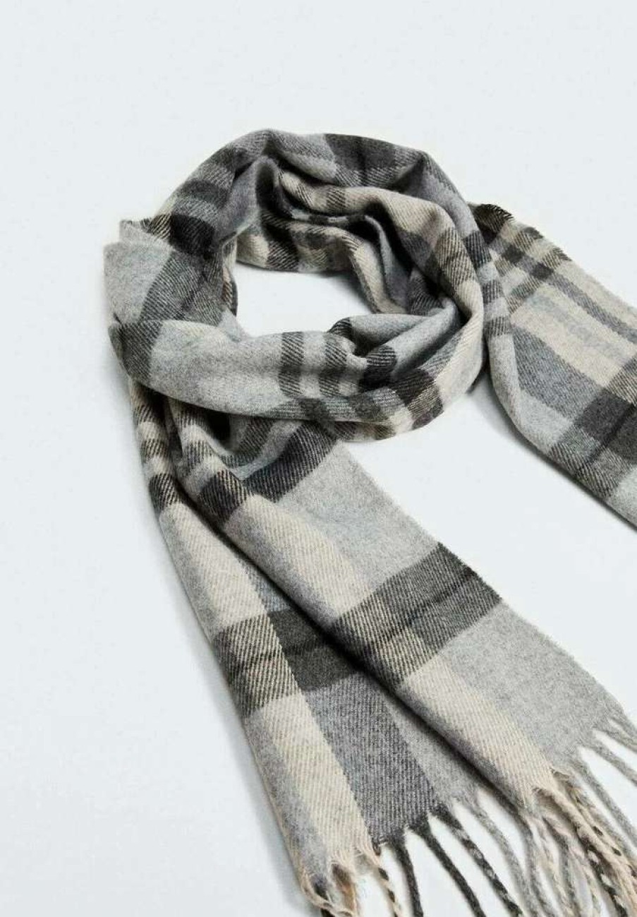 Accessoires * | Mango Cardiff Scarf Szary