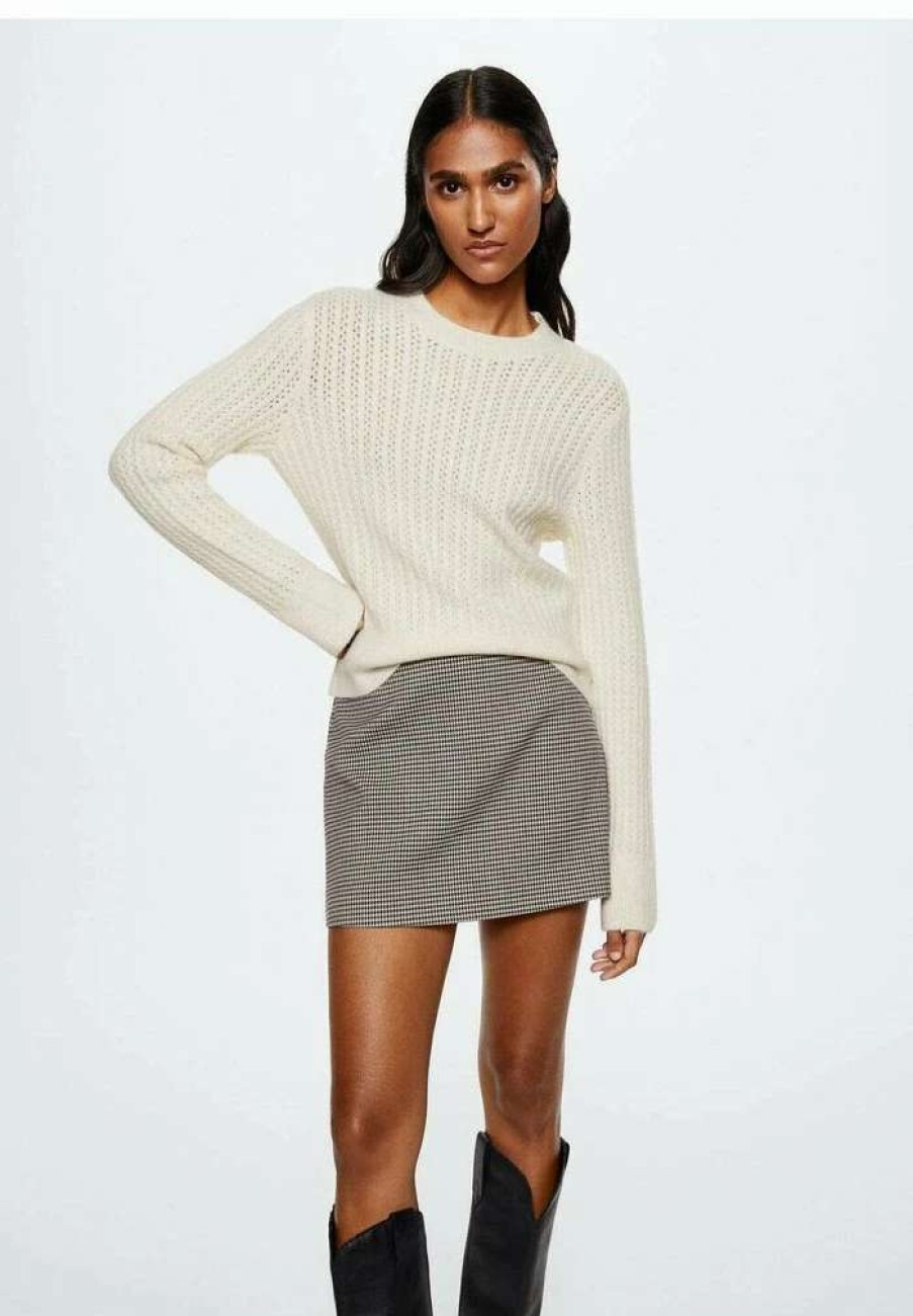 Clothing * | Mango Calady Jumper Sandfarvet