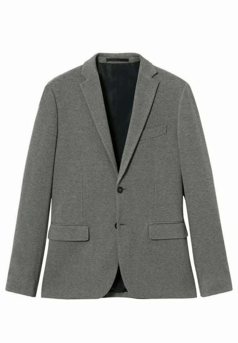 Clothing * | Mango Aneto Blazer Jacket Grau